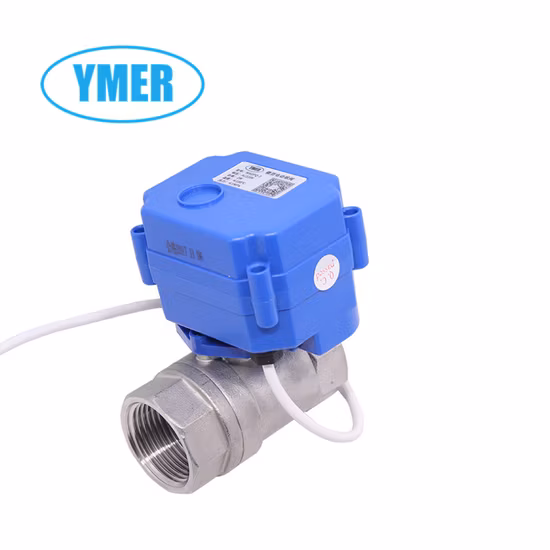 Normally Open Stainless Steel Mini Electric Ball Valve for Industrial Usage