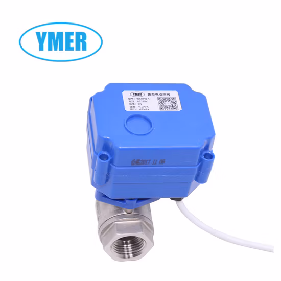 Normally Open Stainless Steel Mini Electric Ball Valve for Industrial Usage