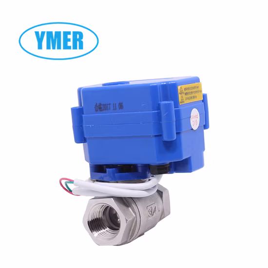 Normally Open Stainless Steel Mini Electric Ball Valve for Industrial Usage