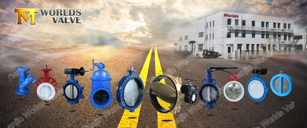 Ductile Cast Iron Di Ci Stainless Steel Barss EPDM Seat Water Resilient Wafer Lug Lugged Type Double Flange Industrial Butterfly Valve Gate Swing Check Valves