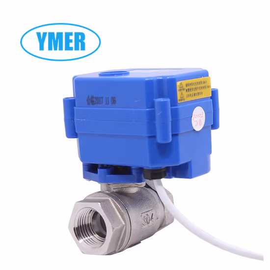Normally Open Stainless Steel Mini Electric Ball Valve for Industrial Usage