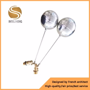 Vanne à flotteur de réservoir d'eau de contrôle de levier de tige en laiton de couleur en laiton d'équilibre d'arrêt de 2 pouces