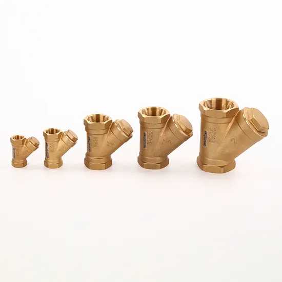 Vanne à crépine de type Y en bronze Bmag avec filtre en acier inoxydable