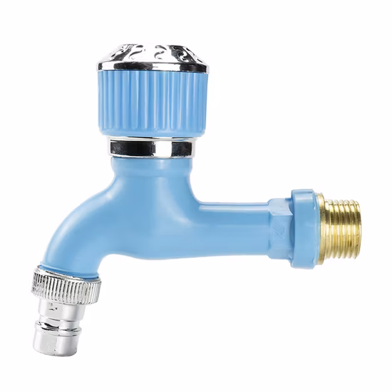 Bibcock PP avec buse en fer chromé ABS 1/2 pouces à long manche